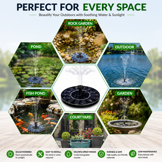 Solar Powered Fountain