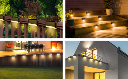 Waterproof Solar Step Lights - 16 Pack