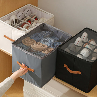 ⏳Limited stock available—grab yours now!🔥Oxford Fabric Foldable Design Shoe Organizer, Storage Box