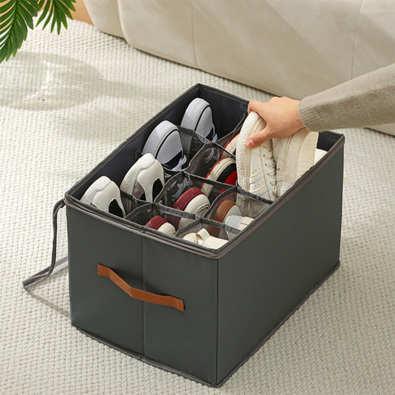 ⏳Limited stock available—grab yours now!🔥Oxford Fabric Foldable Design Shoe Organizer, Storage Box