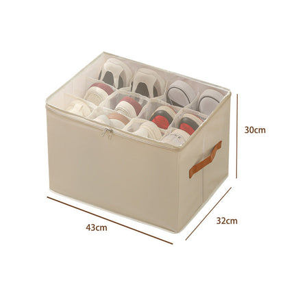 ⏳Limited stock available—grab yours now!🔥Oxford Fabric Foldable Design Shoe Organizer, Storage Box