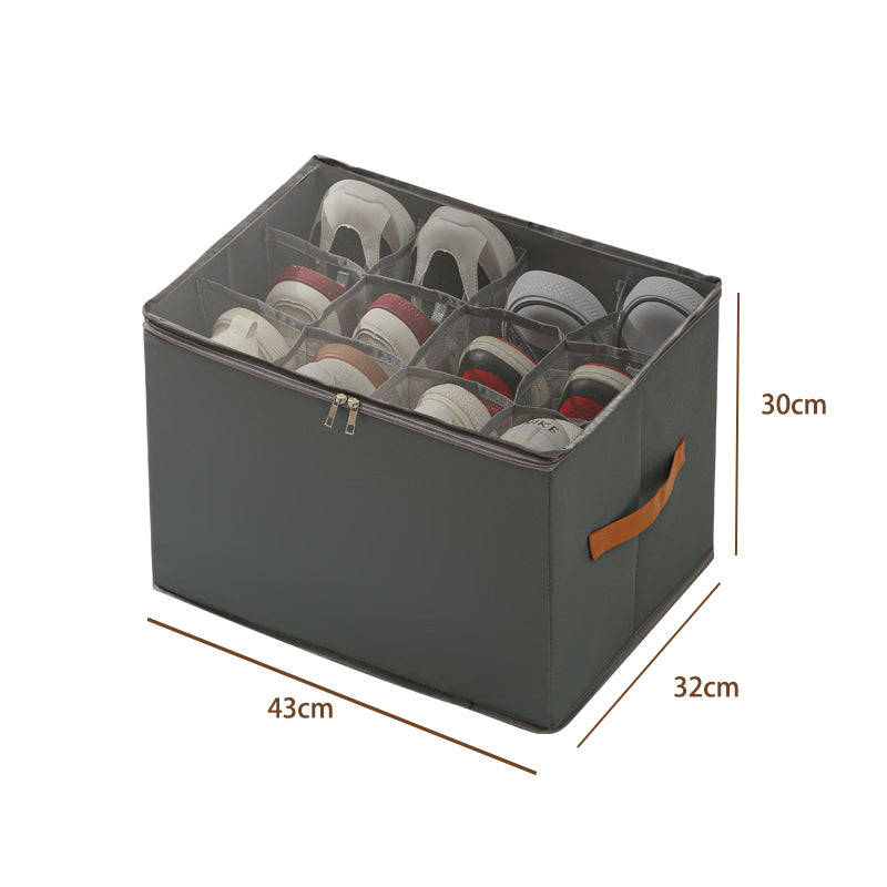 ⏳Limited stock available—grab yours now!🔥Oxford Fabric Foldable Design Shoe Organizer, Storage Box