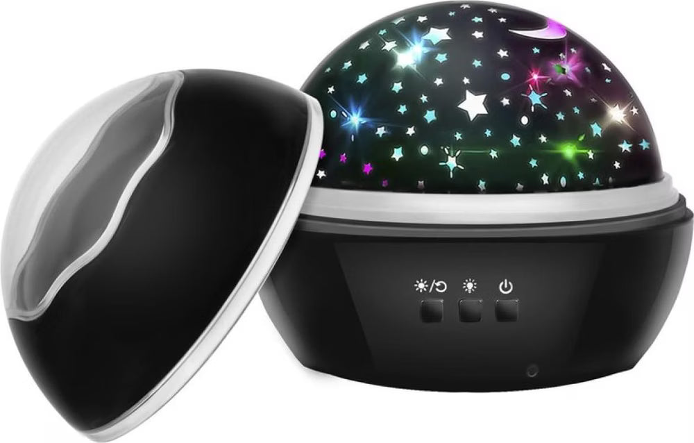 2-in-1 Rotating Star Projector Night Lights