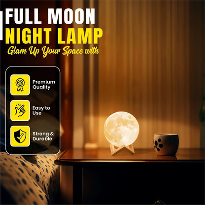 Moon Lamp LED Night Light - 8cm Battery Powered