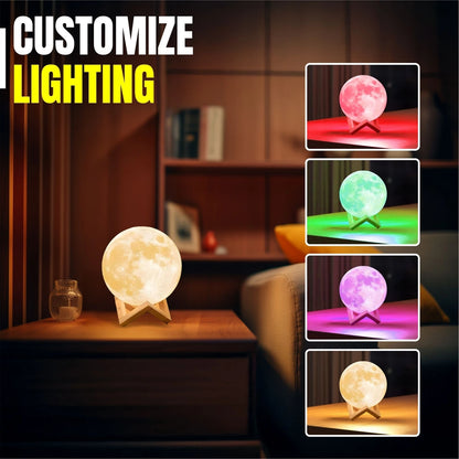 Moon Lamp LED Night Light - 8cm Battery Powered