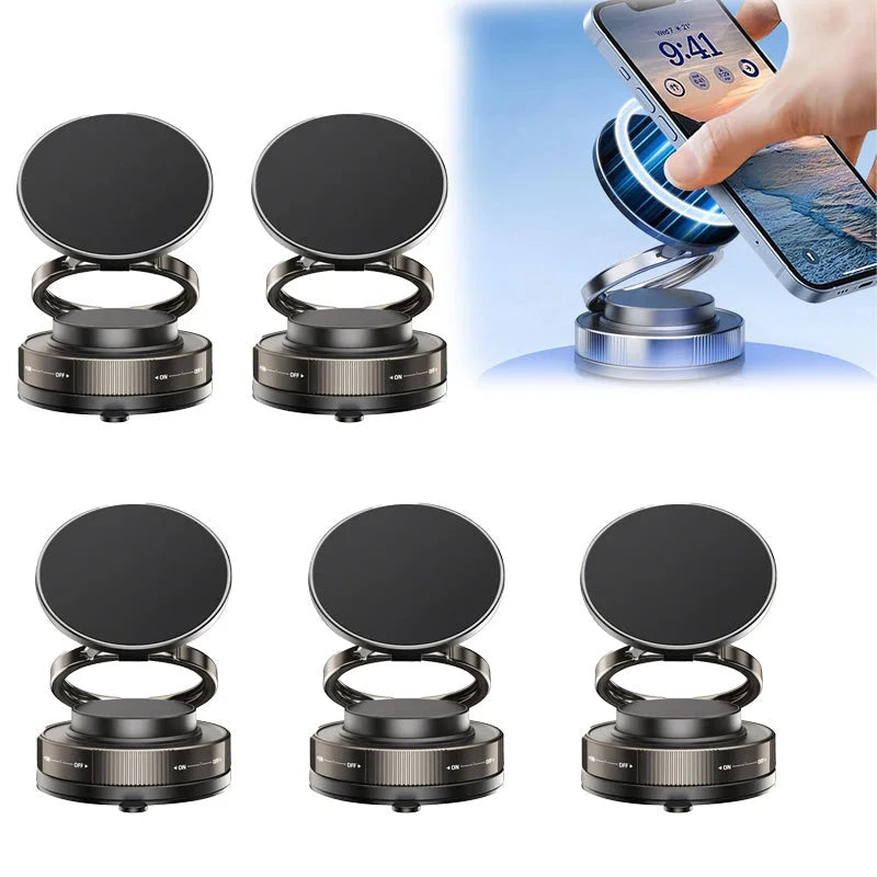 🔄360° Adjustable Vacuum Magnetic Phone Holder📱🚗