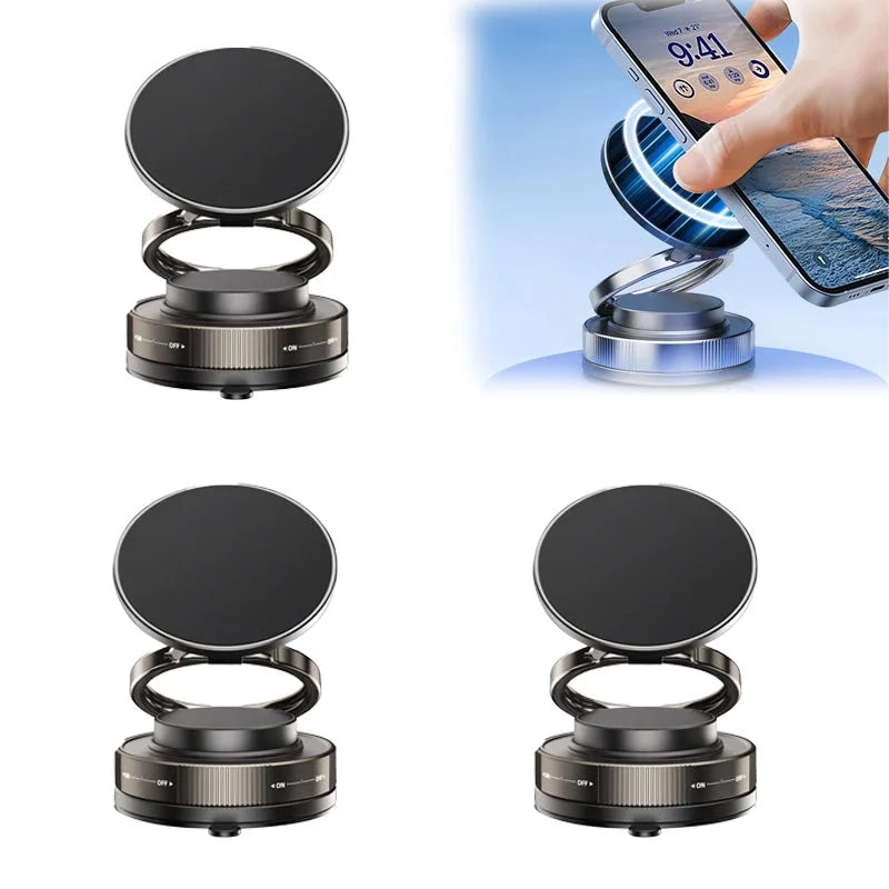 🔄360° Adjustable Vacuum Magnetic Phone Holder📱🚗