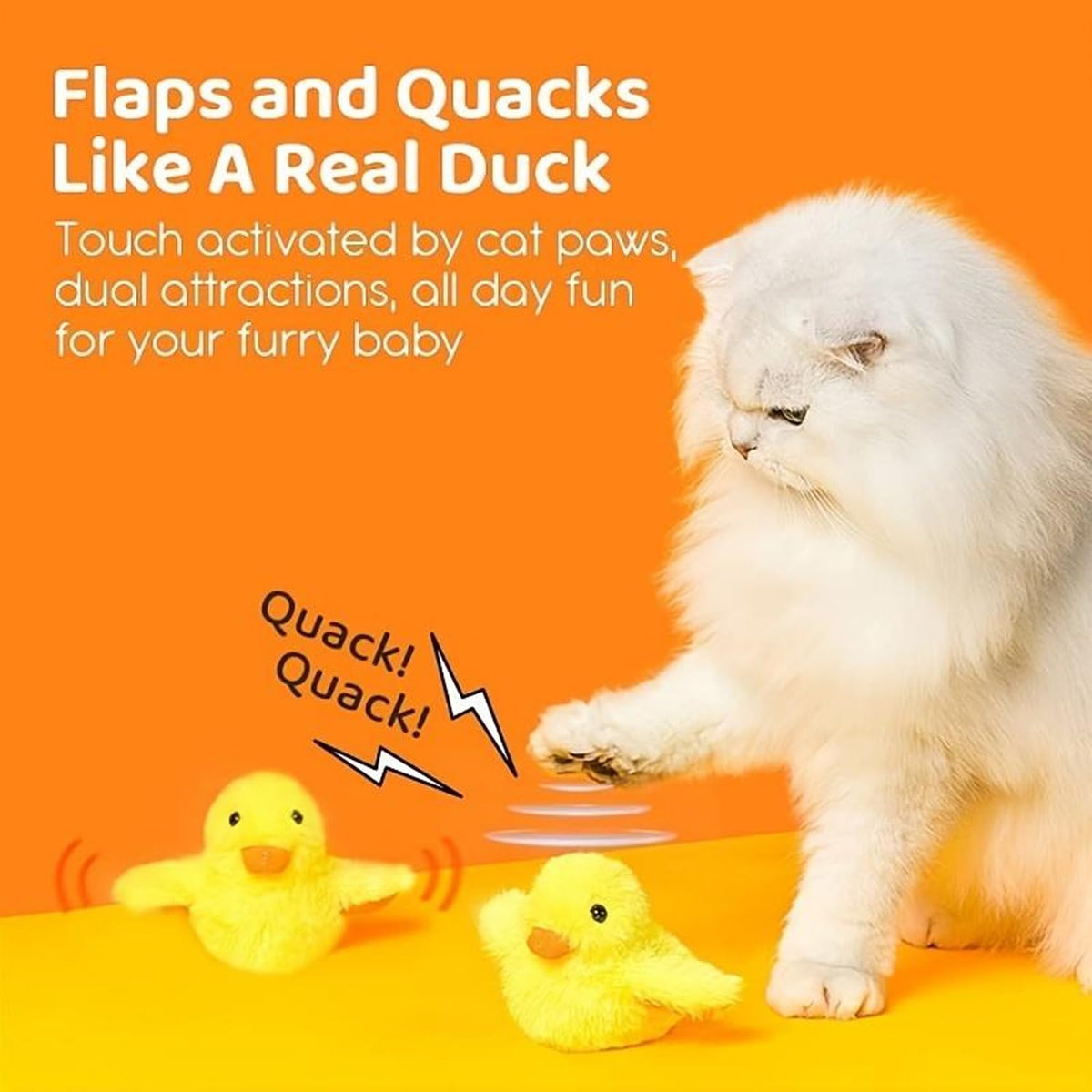 Interactive Electric Duck Toy for Cats