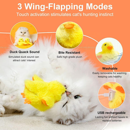 Interactive Electric Duck Toy for Cats