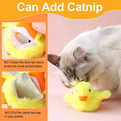 Interactive Electric Duck Toy for Cats