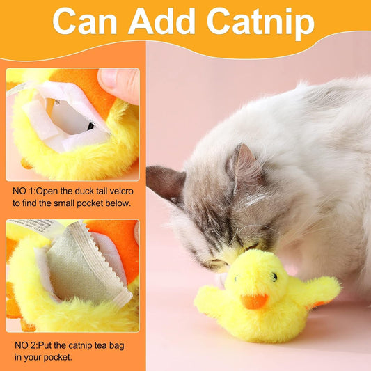 Interactive Electric Duck Toy for Cats