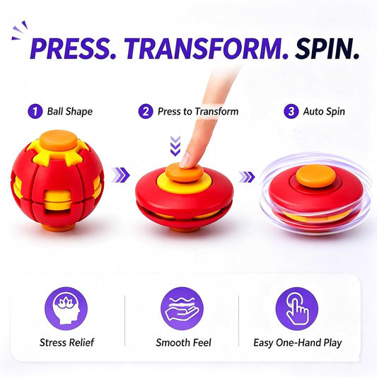 3D Transforming Press & Spin Ball - 2 Ball
