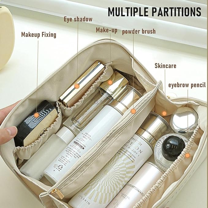 Large Travel Cosmetic Bag - Portable