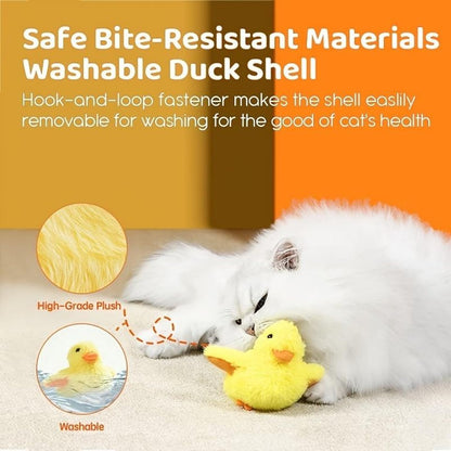 Interactive Electric Duck Toy for Cats