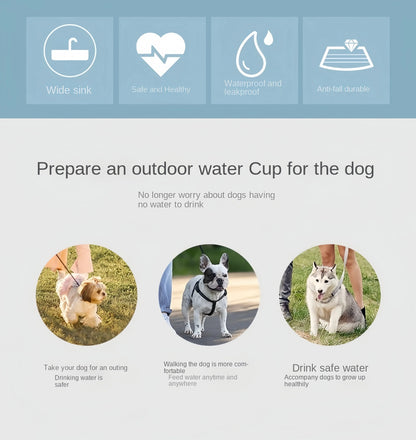 2-In-1 Portable Dog Water Bottle & Food Storage Container