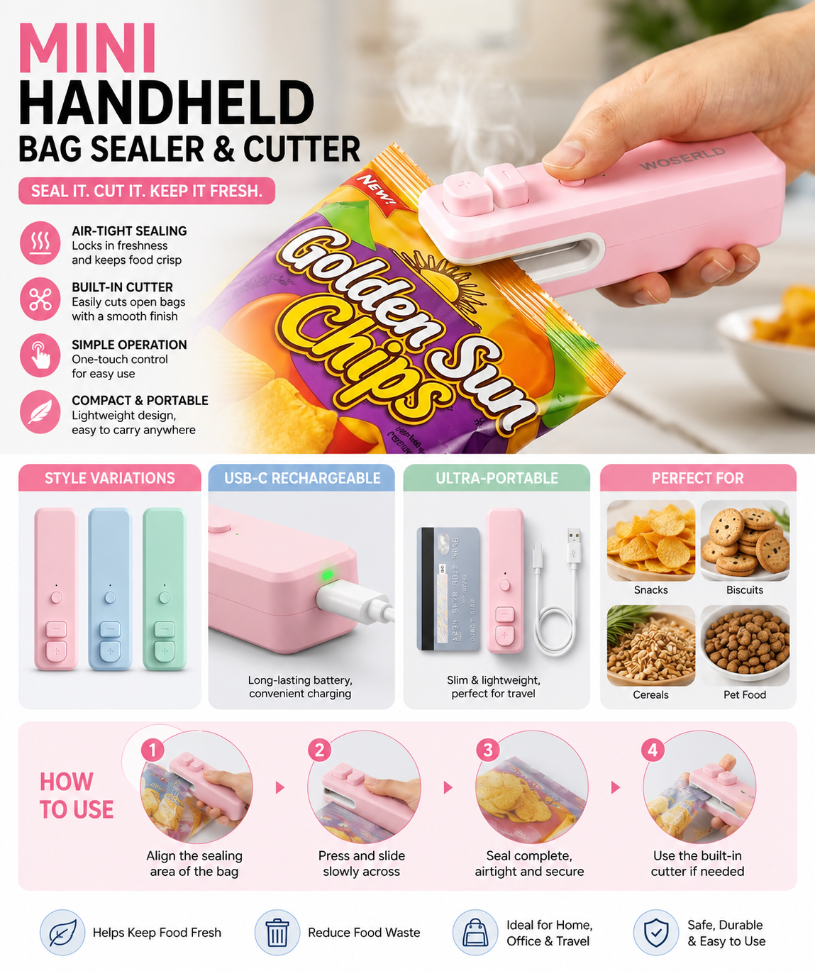 Portable Mini Bag Sealing Machine