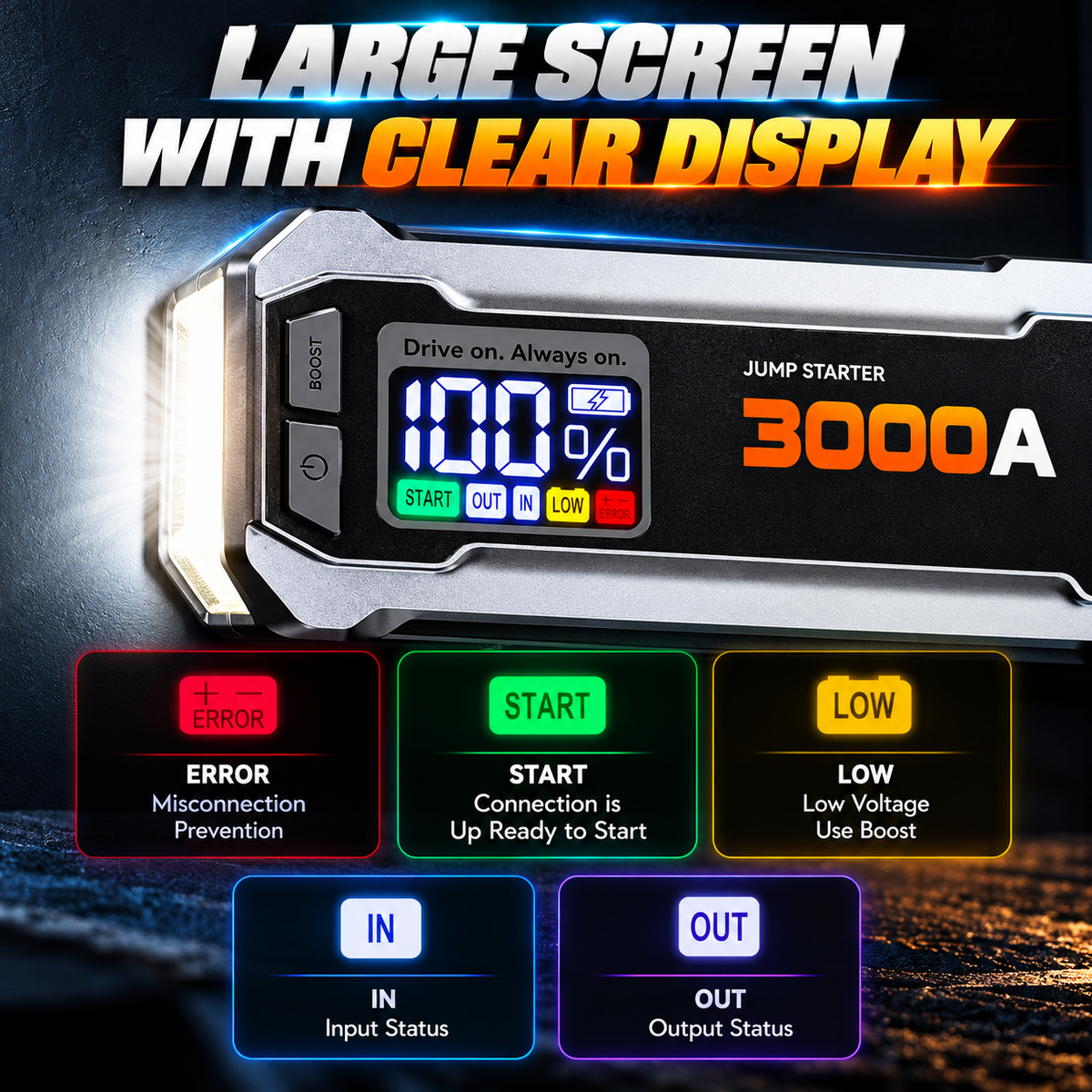 3000A Jump Starter