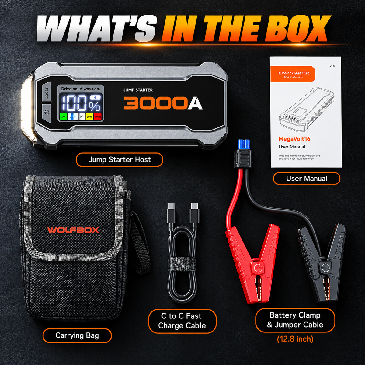 3000A Jump Starter