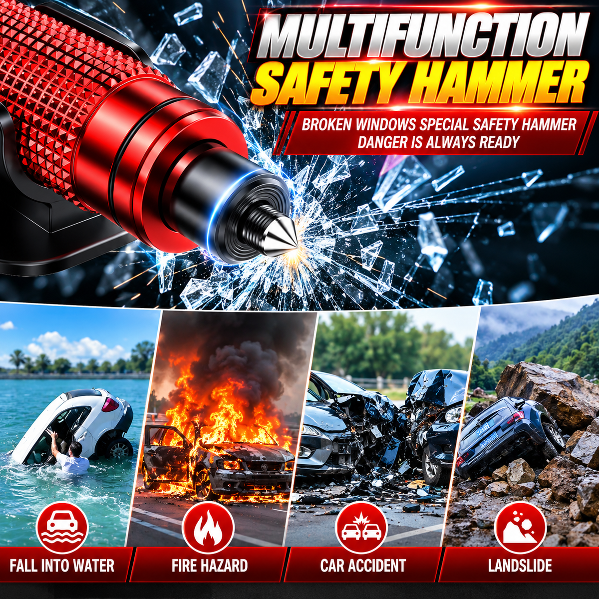 Safe Hammer Glass Breaker