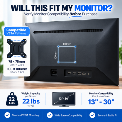 Dual Monitor Desk Mount