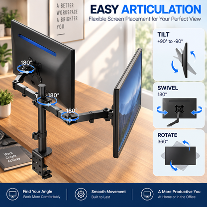 Dual Monitor Desk Mount