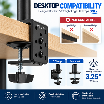 Dual Monitor Desk Mount