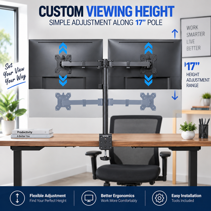 Dual Monitor Desk Mount