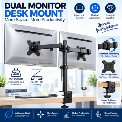 Dual Monitor Desk Mount