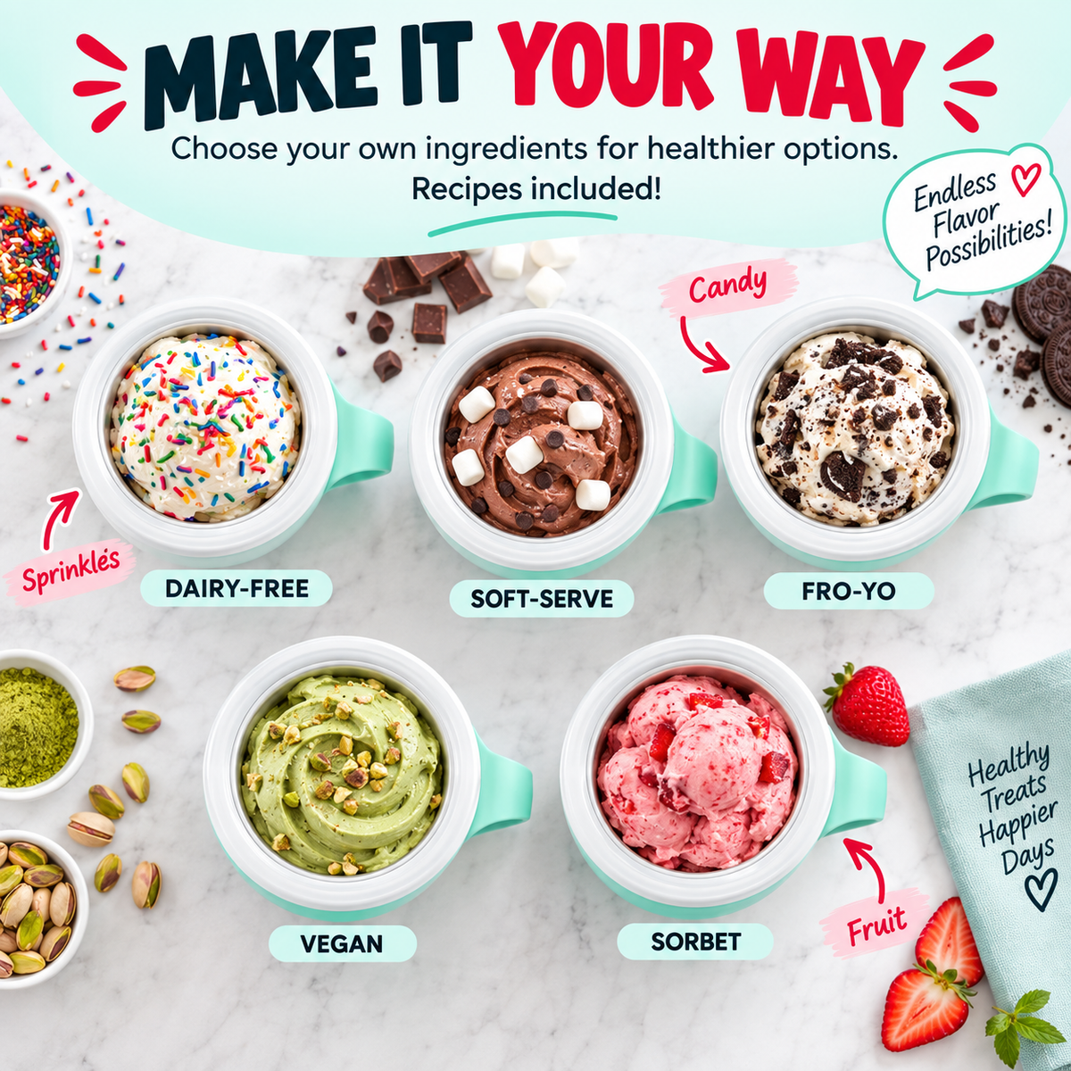 My Mug Ice Cream Maker Bundle