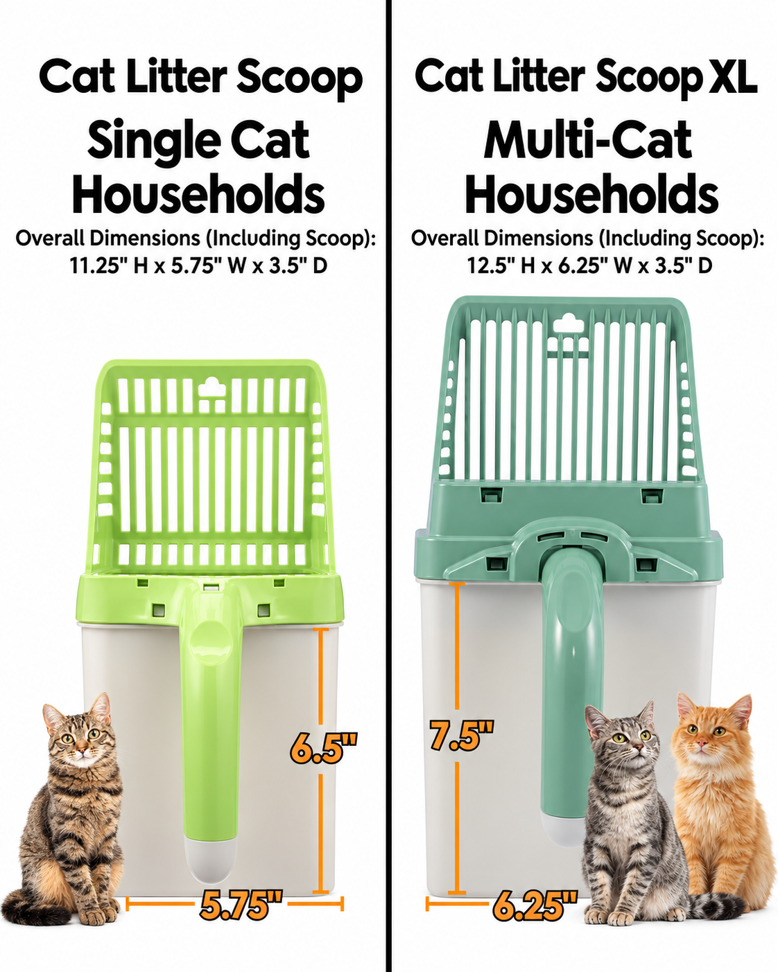 Cat Litter Scoop, 60 Refill Bags