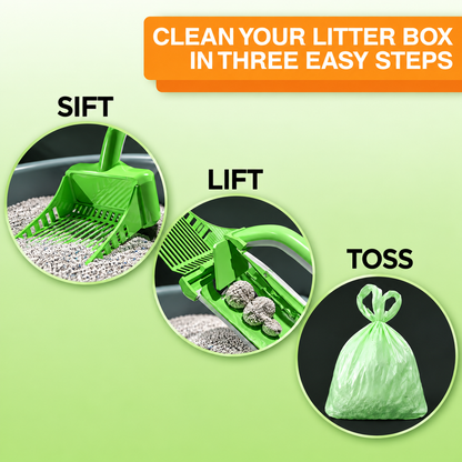 Cat Litter Scoop, 60 Refill Bags