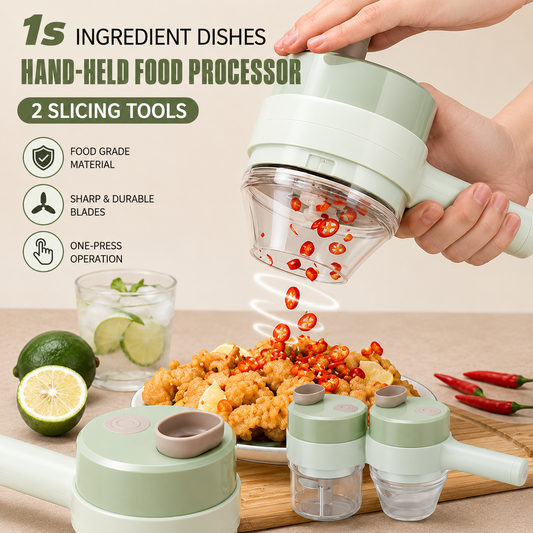 4 In 1 Handheld Electric Vegetable Cutter Set
