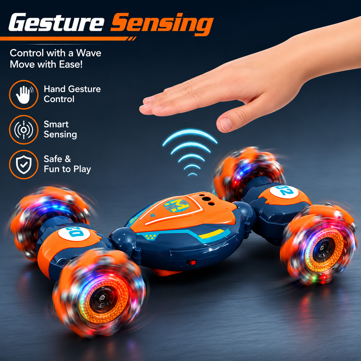 Gesture Sensing RC Stunt Car