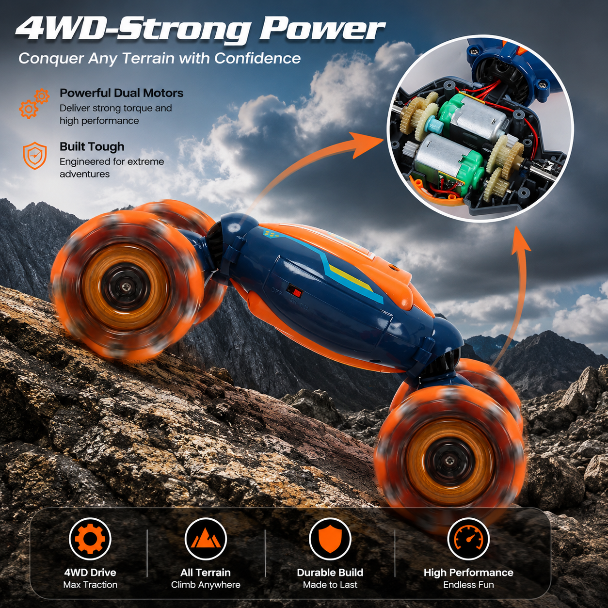 Gesture Sensing RC Stunt Car
