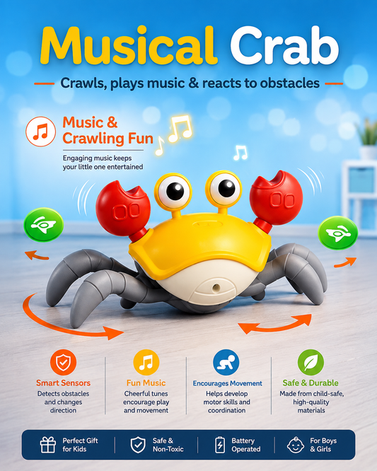 Escape Crab Toy with Obstacle Sensor - Crawling