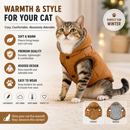 Cozy Hooded Pet Jacket