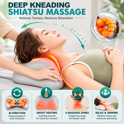2-in-1 Neck Massager Pillow