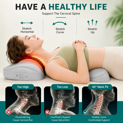 2-in-1 Neck Massager Pillow