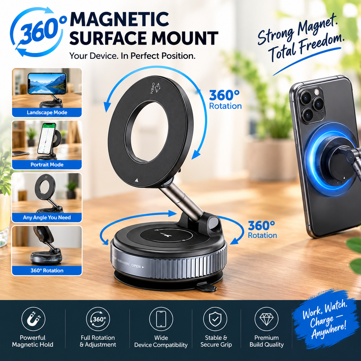 360° Magnetic Surface Mount