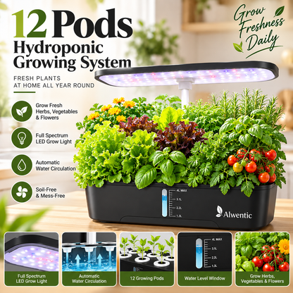 12 Pods Hydroponics Growing System