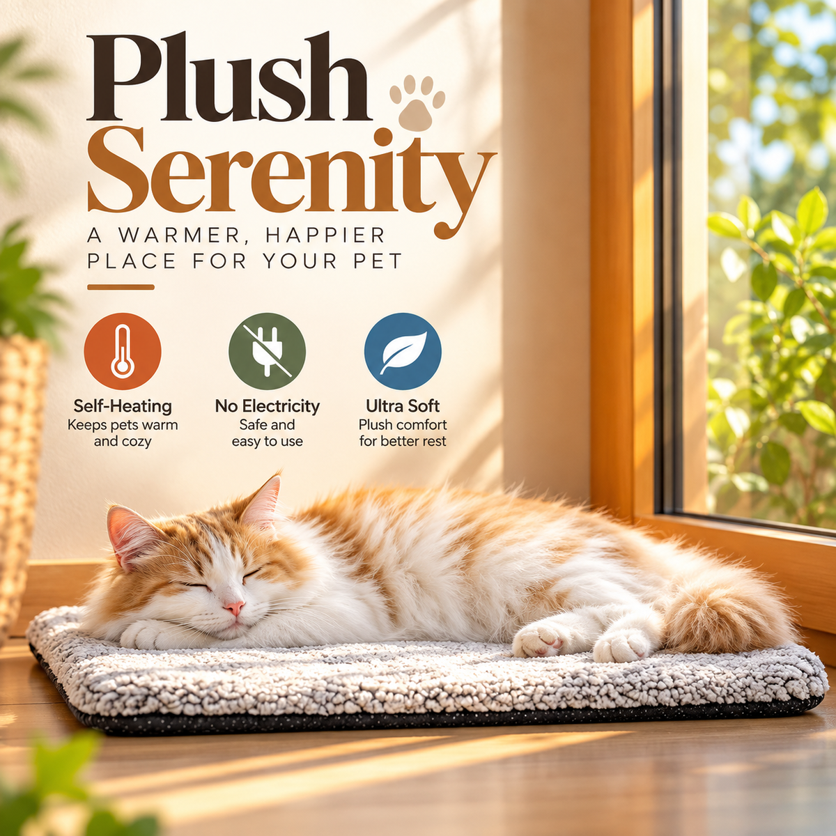 Self-Heating Pet Pad
