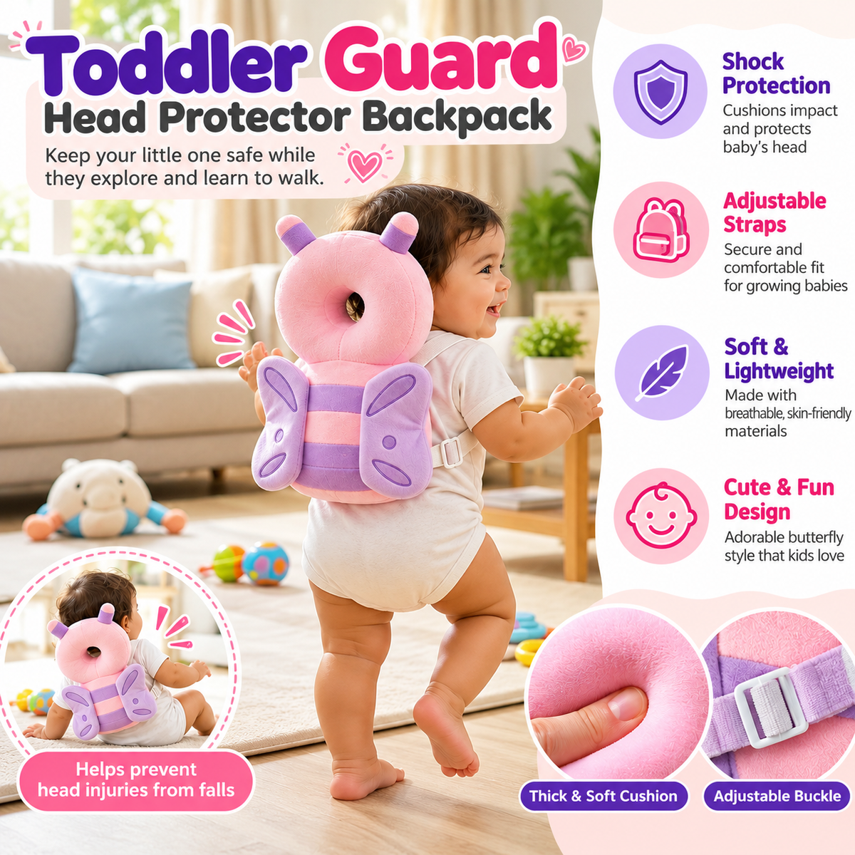 Toddler Guard - Head Protector Backpack