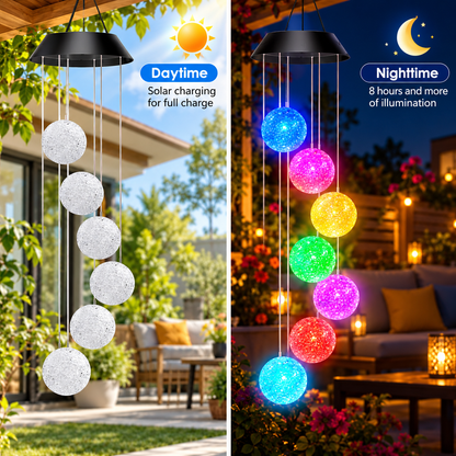 LED Solar Wind Chimes