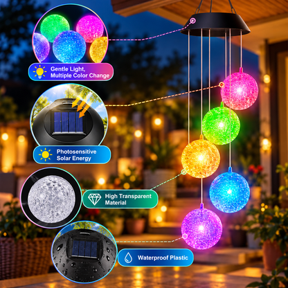 LED Solar Wind Chimes