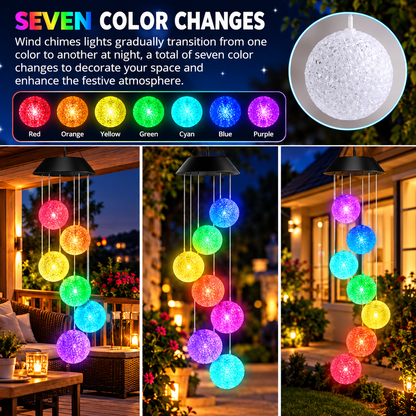 LED Solar Wind Chimes