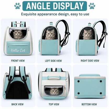 Cat Outdoor Carrier Bag - Breathable Pet Travel Bag for Cats, Puppies & Small Pets