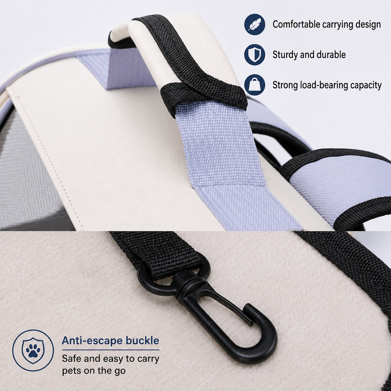 Cat Outdoor Carrier Bag - Breathable Pet Travel Bag for Cats, Puppies & Small Pets