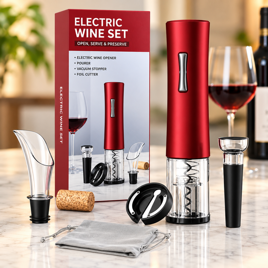 Electric Wine Opener Set