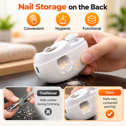 2 in 1 Electric Nail Clipper with Polisher