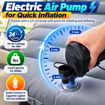 Inflatable Car Air Mattress Back Seat Bed with Air Pump